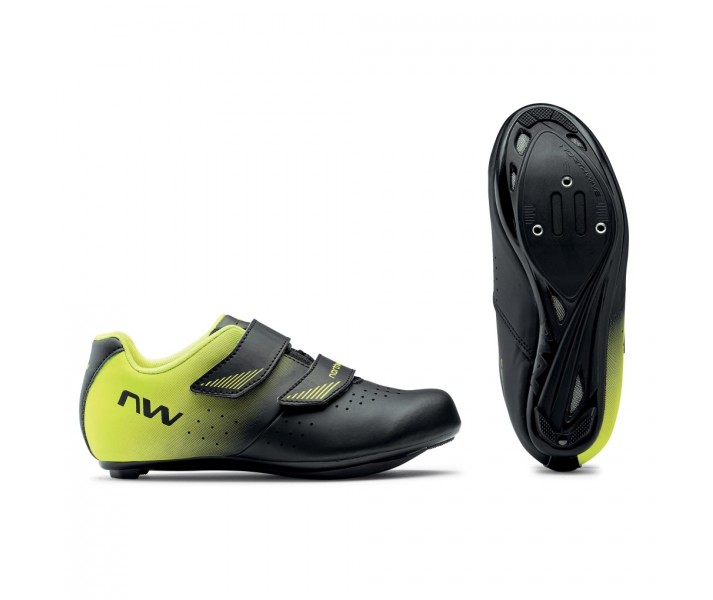 Zapatillas Northwave Core Junior Negro/Amarillo Fluor