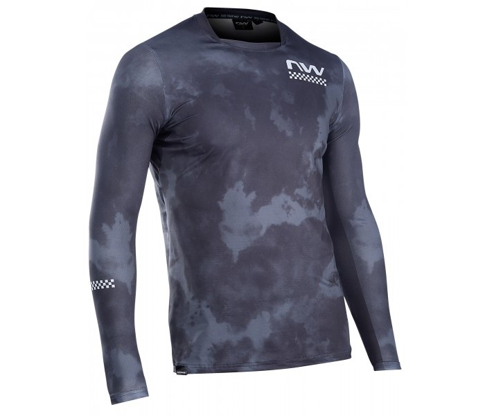 Maillot Northwave M/L Bomb Gris Oscuro-Gris
