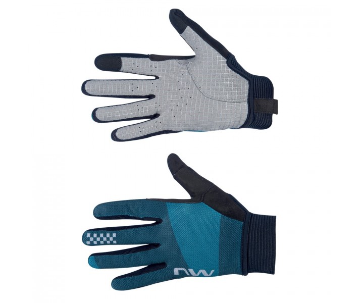 Guante Largo Northwave Air Lf Azul-Gris