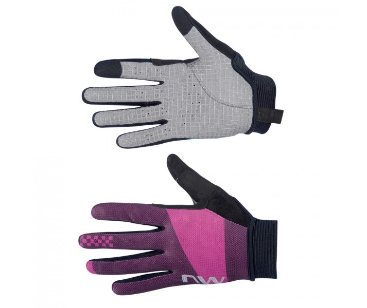 Guante Largo Northwave Air Lf Mujer Fucsia-Negro