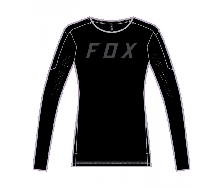 Camiseta Mujer FOX Flexair Pro LS Negro |28971-001|