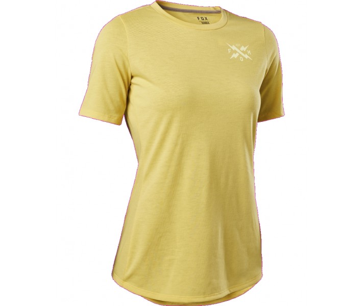 Camiseta Mujer FOX Ranger DR Calibrated Amarillo Fluor |28962-471|