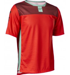 Camiseta Infantil FOX Defend SS Rojo Fluor |29291-110|