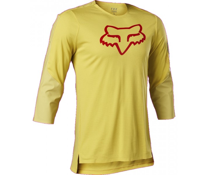 Camiseta FOX Flexair 3/4 Delta Amarillo Rojo|29321-471|