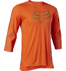 Camiseta FOX Flexair 3/4 Delta Naranja Fluor|29321-824|