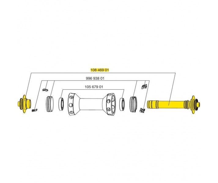 Buje Delantero Mavic Axle for R-SYS SL