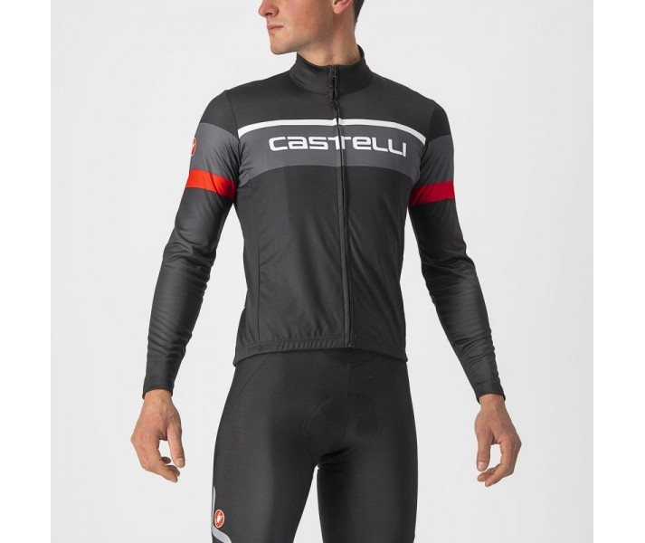 Maillot Castelli Passista Negro/Rojo