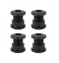 Kit Tornillos Plato Absolute Black 4 brazos Cortos Aluminio Negro