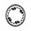 Plato Absolute Black 50D Gravel 4x110BCD Shimano Gris