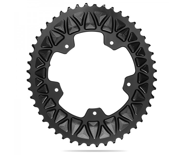 Plato Ovalado Absolute Black 5x110BCD Subcompact Shimano Negro