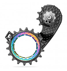 Jaula Cambio Absolute Black Hollowcage Shimano 9200 Carbono Arcoiris