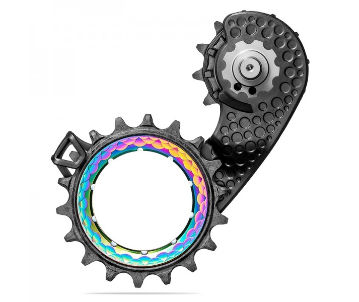 Jaula Cambio Absolute Black Hollowcage Shimano 9200 Carbono Arcoiris