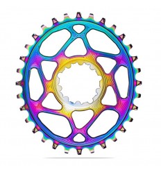 Plato Absolute Black Ovalado DM Sram Boost Arcoiris