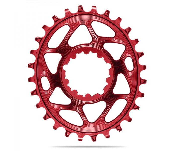 Plato Ovalado Absolute Black DM 6mm Offset Sram Rojo