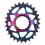 Plato Ovalado Absolute Black DM 3mm Offset Race Face Boost Arcoiris