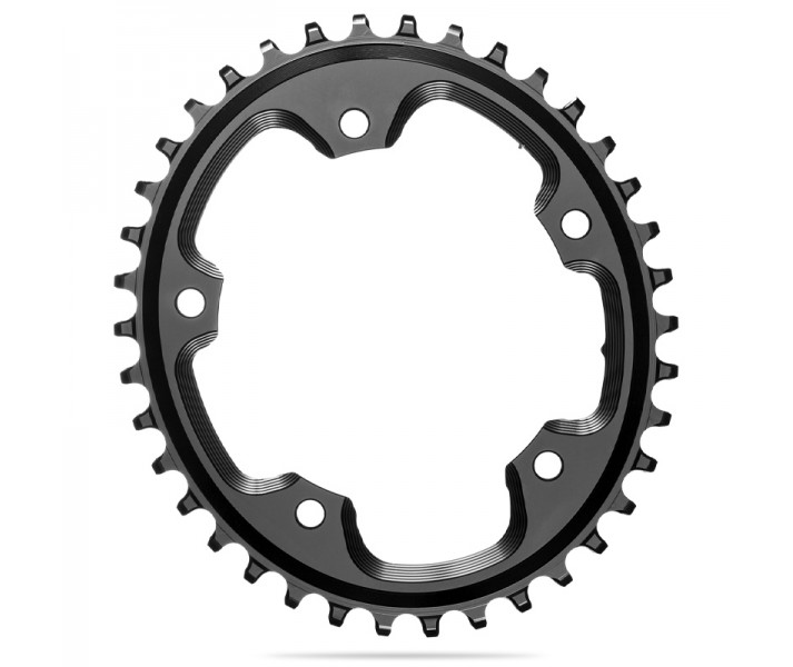Plato Ovalado Absolute Black 5x110BCD CX Shimano 1x10-12v Negro