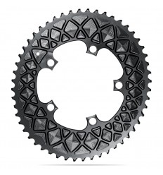 Plato Exterior Ovalado Absolute Black 5x110BCD Sram 2x9-11v Negro