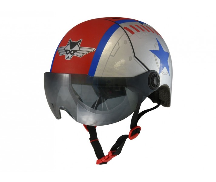 Casco C-Preme Raskullz Child 5+ Aviador Gris