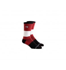 Calcetines Crankbrothers Casual 9' Algodón Rojo-Negro-Blanco