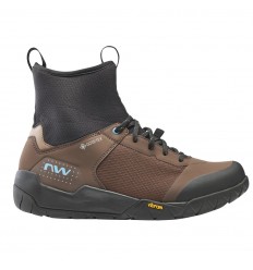 Zapatillas Northwave Multicross Mid Gtx Negro-Marrón