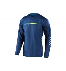 Troy Lee Designs Skyline Air Ls Camiseta Azul/Amarillo