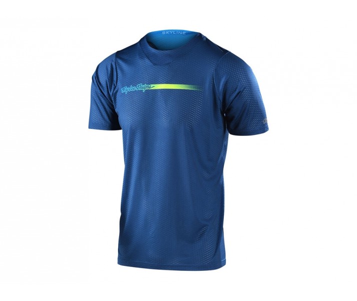 Troy Lee Designs Skyline Air Ss Camiseta Azul/Amarillo