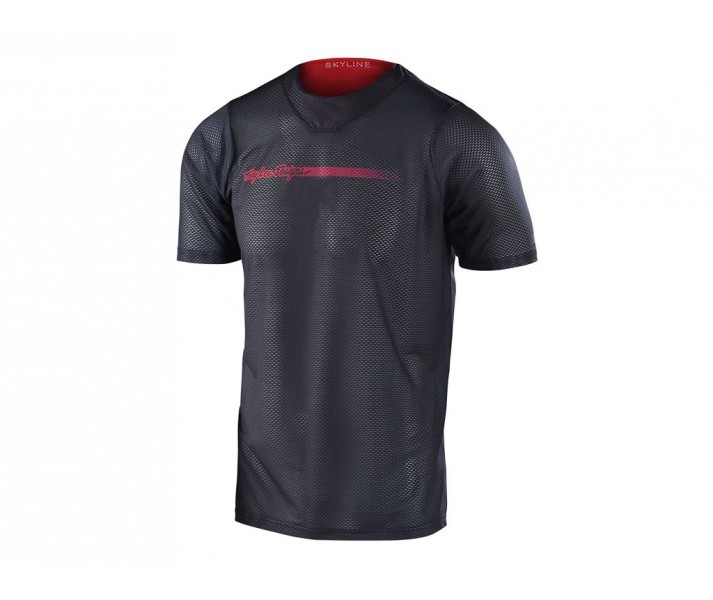 Troy Lee Designs Skyline Air Ss Camiseta Negro/Rojo