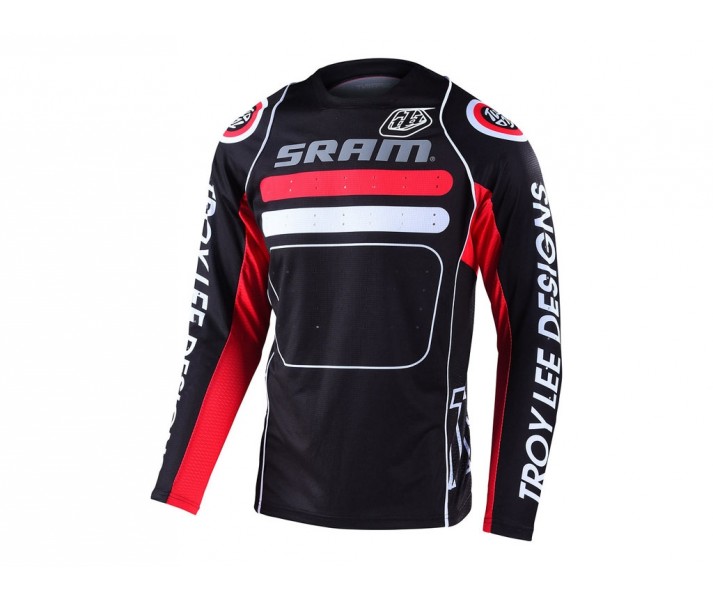 Troy Lee Designs Sprint Camiseta Negro/Rojo/Sram