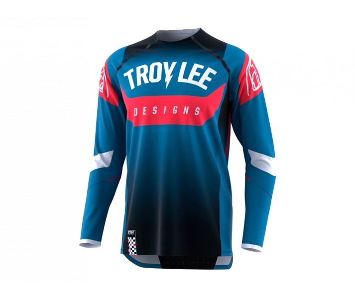 Troy Lee Designs Sprint Ultra Camiseta Azul/Negro