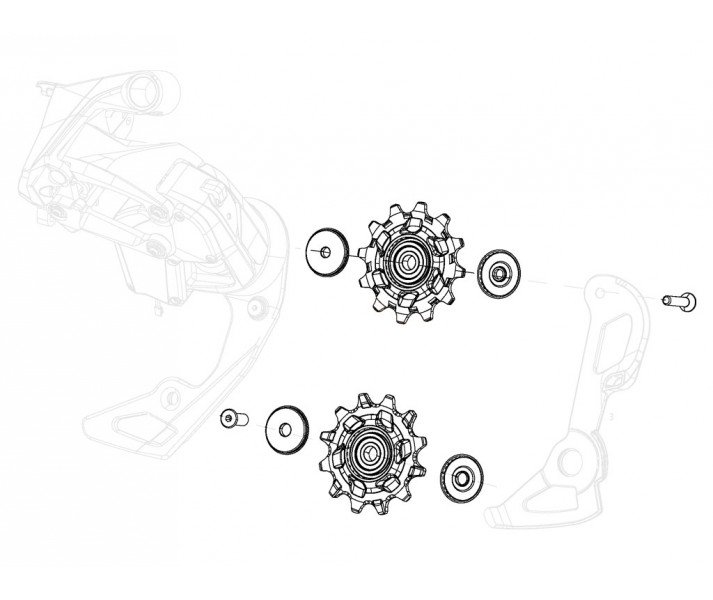 Roldanas Cambio Sram Force eTap AXS 12v