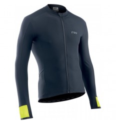 Maillot Northwave Fahrenheit Negro-Amarillo Fluo