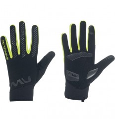 Guante Largo Northwave Active Gel Negro-Amarillo Fluo