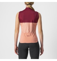 Maillot Castelli Velocissima Tirantes Mujer Blush/Burdeos