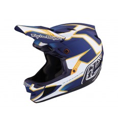 Casco Integral Troy Lee D4 Composite Mips Azul/Blanco/Amarillo