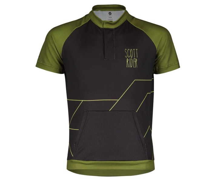 Maillot Jr Scott Rc Team Ss Negro / Verde