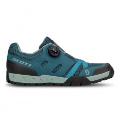 Zapatillas Scott Mujer Sport Crus-R Flat Boa Azul / Verde