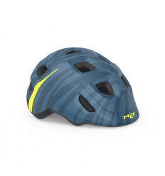 Casco Infantil Met Hooray MIPS Azul Zebra Brillo