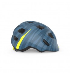 Casco Infantil Met Hooray MIPS Azul Zebra Brillo