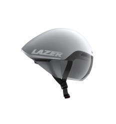 Casco Lazer Victor KC Blanco Plata Mate