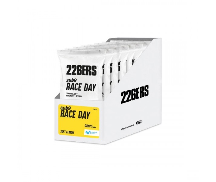 Caja Bebida Energética 226ERS Sub9 Race Day Monodosis Sabor Limón 9 sobres