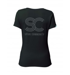 Camiseta Spiuk M/C Sc Supporter Mujer Negro