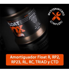 Mantenimiento Completo Amortiguador FOX Float R, RP2, RP23, RL, RC, TRIAD, CTD,NUDE