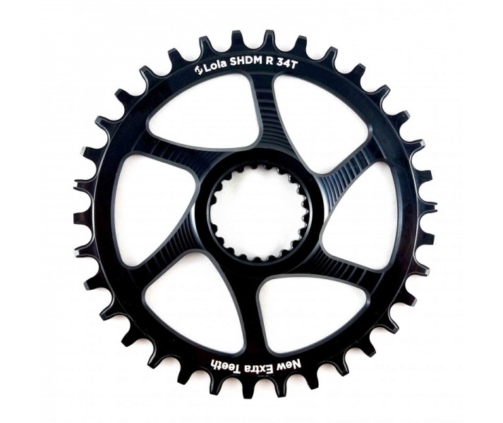 Plato Lola Monoplato Redondo 104BCD Shimano Negro