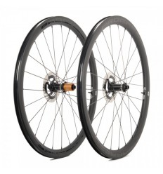 Juego Rueda Progress Aero Disc Tubular 12x100/12x142 Negro