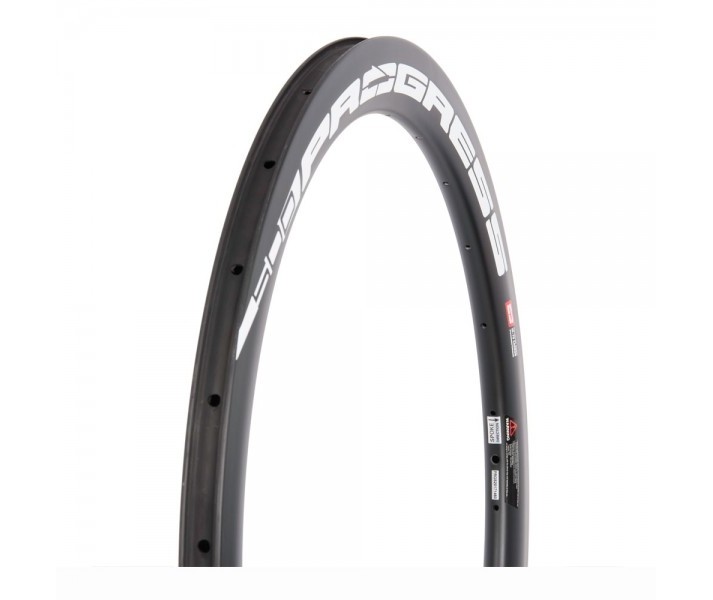 Llanta Progress A-PRIME Tubular Carbon Blanco / Negro 24