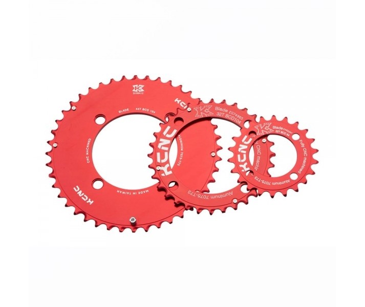 Plato KCNC BCD94 MTB Small Logo 5 Brazos Rojo BLADE 40D