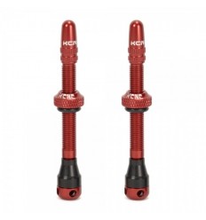 Válvula Tubeless Presta KCNC KVA0020 Super ligera JGO Rojo