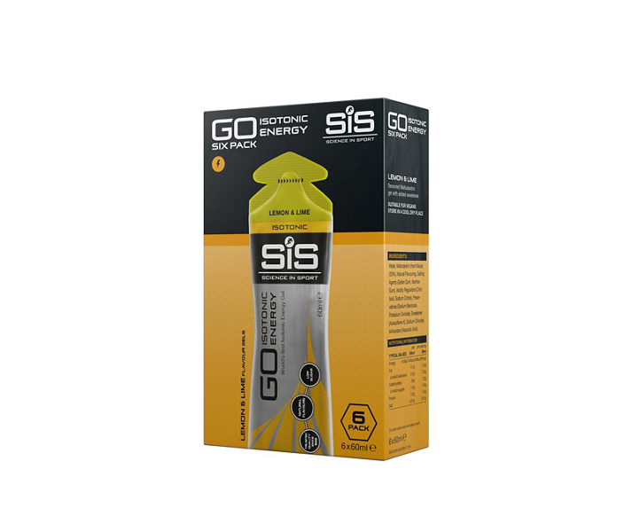 Pack Gel SIS Go Isotonic Energy Lima Limón 6 x 60 ml