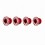 Tornillos Platos KCNC MTB Interior/Monoplato KCNC Scope Rojo |KCTOPLYCTRJUN|