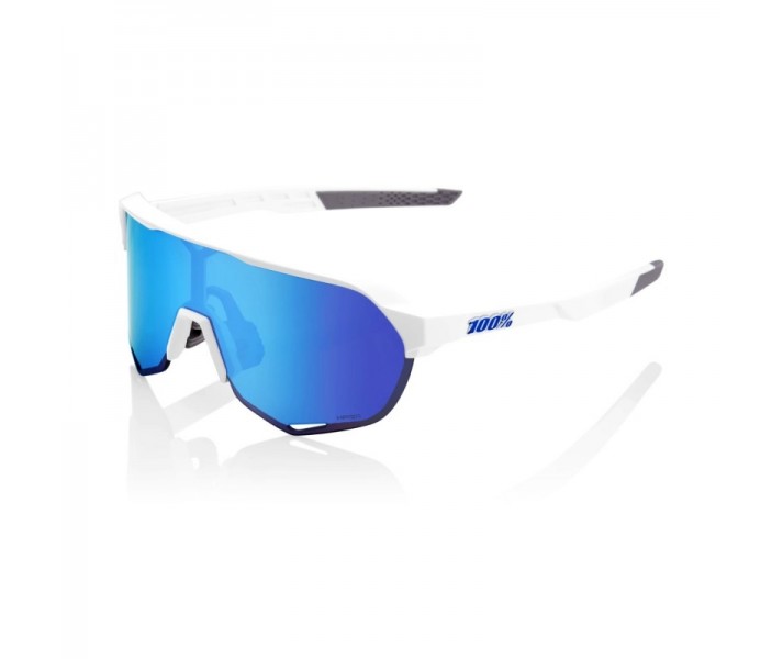 Gafas 100% S2 Blanco Mate - Lente HiPER Azul Espejo